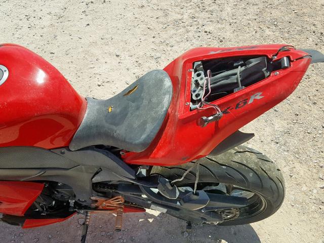 JKAZX4P177A019250 - 2007 KAWASAKI ZX600 P RED photo 6