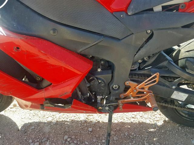 JKAZX4P177A019250 - 2007 KAWASAKI ZX600 P RED photo 7