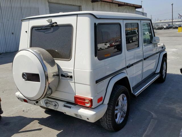 WDCYC3HF5BX186580 - 2011 MERCEDES-BENZ G 550 WHITE photo 4