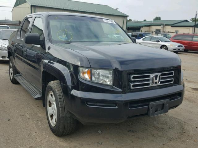 2HJYK16296H535193 - 2006 HONDA RIDGELINE BLACK photo 1