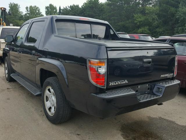 2HJYK16296H535193 - 2006 HONDA RIDGELINE BLACK photo 3