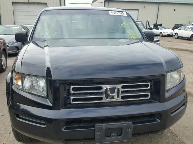 2HJYK16296H535193 - 2006 HONDA RIDGELINE BLACK photo 9