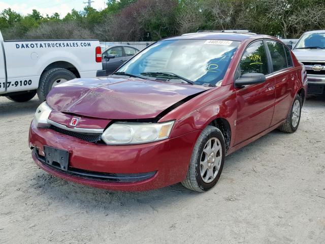 1G8AJ52F94Z124375 - 2004 SATURN ION LEVEL RED photo 2