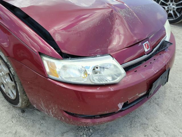 1G8AJ52F94Z124375 - 2004 SATURN ION LEVEL RED photo 9