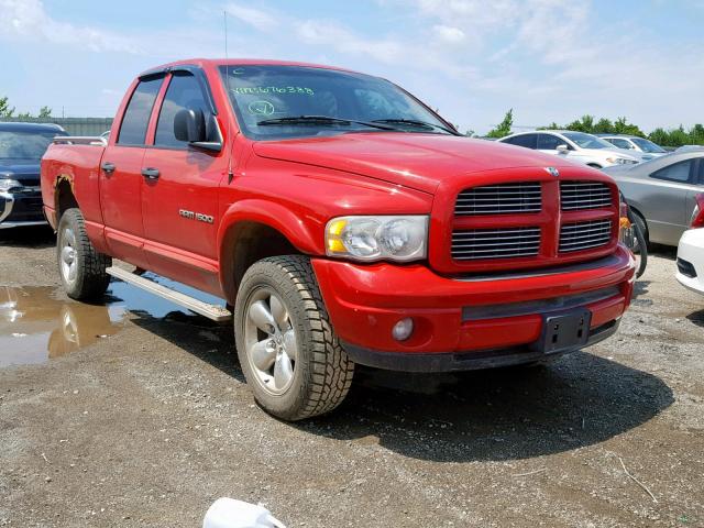 1D7HU18N34S676388 - 2004 DODGE RAM 1500 S RED photo 1