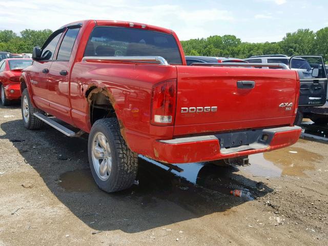 1D7HU18N34S676388 - 2004 DODGE RAM 1500 S RED photo 3