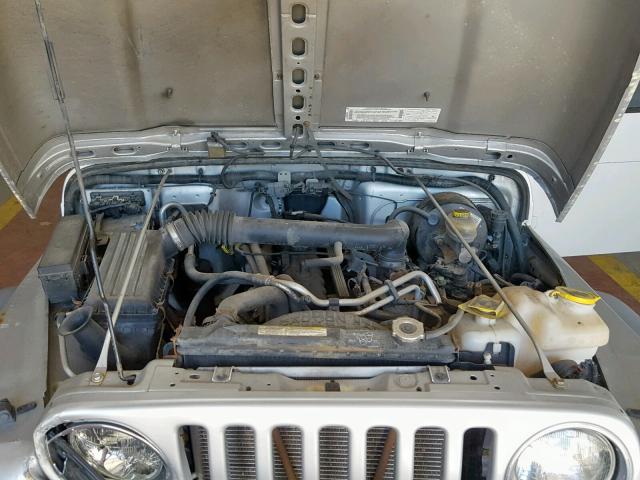 1J4FA39S83P344517 - 2003 JEEP WRANGLER C SILVER photo 7