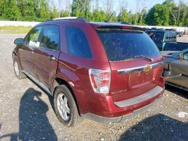 2CNDL13F976063710 - 2007 CHEVROLET EQUINOX LS RED photo 3