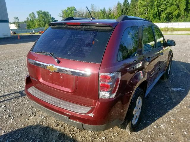 2CNDL13F976063710 - 2007 CHEVROLET EQUINOX LS RED photo 4