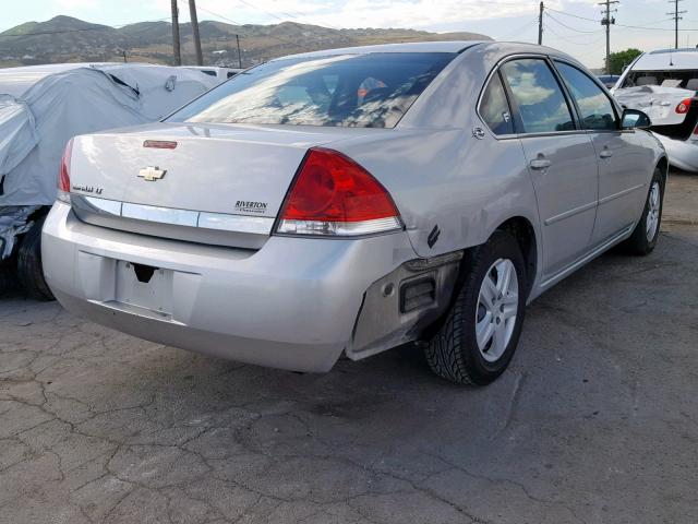 2G1WT58K469103398 - 2006 CHEVROLET IMPALA LT SILVER photo 4