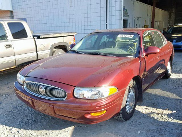 1G4HP54K9YU276698 - 2000 BUICK LESABRE CU MAROON photo 2