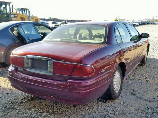 1G4HP54K9YU276698 - 2000 BUICK LESABRE CU MAROON photo 4