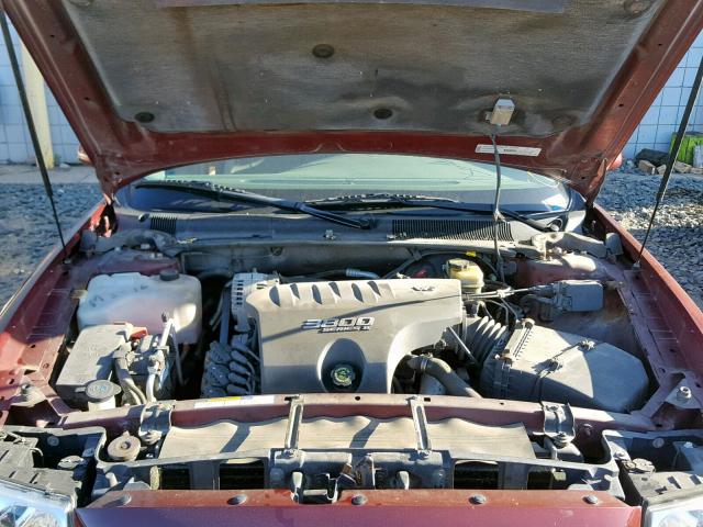 1G4HP54K9YU276698 - 2000 BUICK LESABRE CU MAROON photo 7