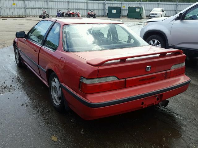 JHMBA4154LC014394 - 1990 HONDA PRELUDE SI RED photo 3