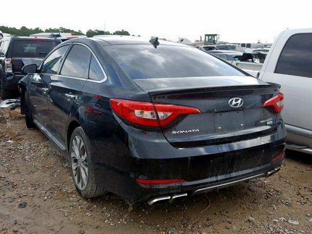 5NPE34AB3FH145064 - 2015 HYUNDAI SONATA SPO BLACK photo 3