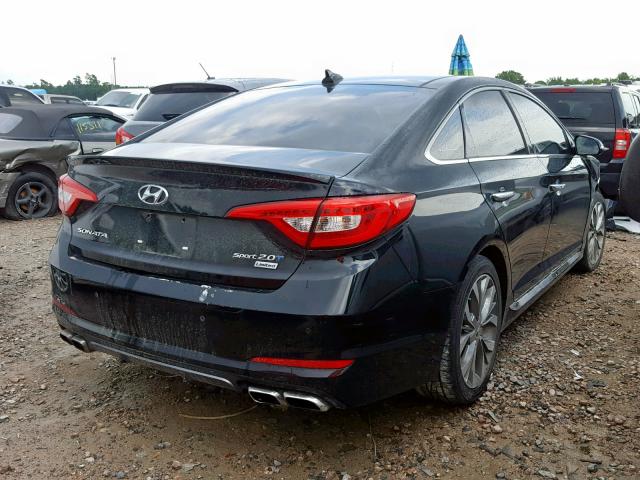 5NPE34AB3FH145064 - 2015 HYUNDAI SONATA SPO BLACK photo 4