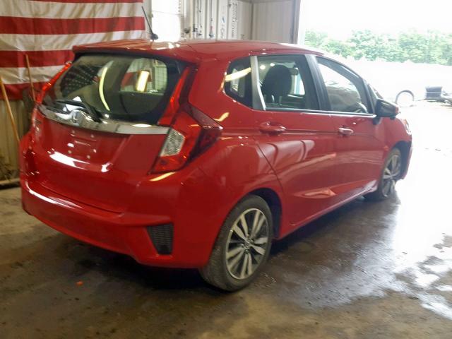 JHMGK5H76HS019593 - 2017 HONDA FIT EX RED photo 4