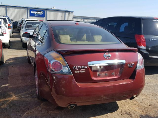 1N4BL2AP1CN531258 - 2012 NISSAN ALTIMA SR MAROON photo 3