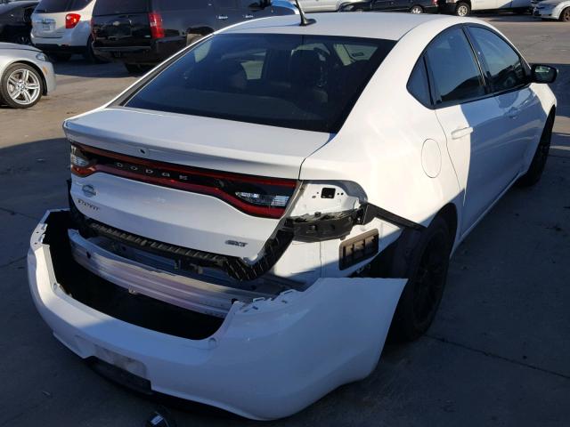 1C3CDFBB8FD407444 - 2015 DODGE DART SXT WHITE photo 4