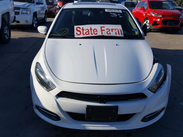 1C3CDFBB8FD407444 - 2015 DODGE DART SXT WHITE photo 9