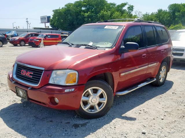 1GKDT13SX32363639 - 2003 GMC ENVOY RED photo 2