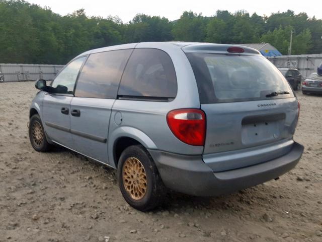 1D4GP25BX6B539645 - 2006 DODGE CARAVAN SE BLUE photo 3