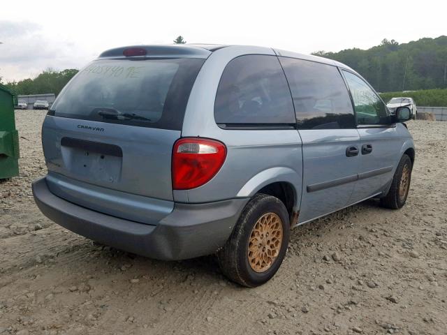 1D4GP25BX6B539645 - 2006 DODGE CARAVAN SE BLUE photo 4