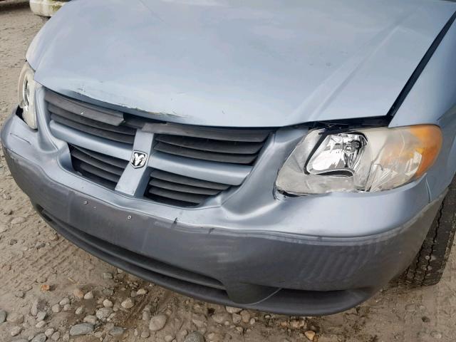 1D4GP25BX6B539645 - 2006 DODGE CARAVAN SE BLUE photo 9