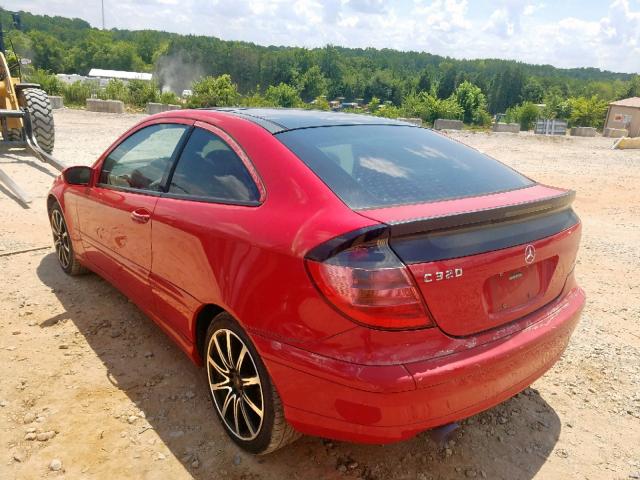 WDBRN64J53A467605 - 2003 MERCEDES-BENZ C 320 SPOR RED photo 3