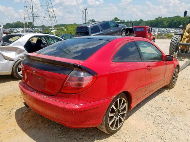 WDBRN64J53A467605 - 2003 MERCEDES-BENZ C 320 SPOR RED photo 4