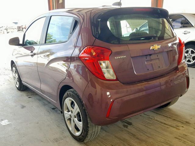 KL8CB6SA5KC799641 - 2019 CHEVROLET SPARK LS PURPLE photo 3