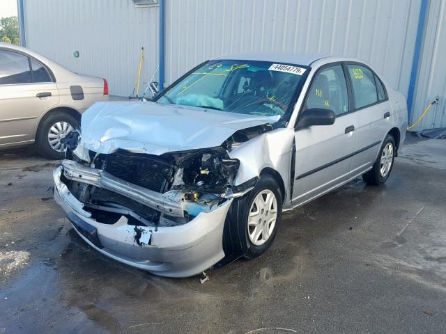 2HGES16335H626167 - 2005 HONDA CIVIC DX V SILVER photo 2