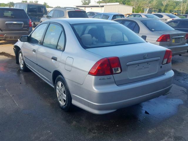 2HGES16335H626167 - 2005 HONDA CIVIC DX V SILVER photo 3