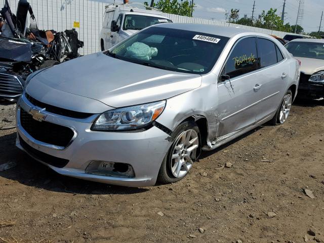 1G11C5SL1FU137037 - 2015 CHEVROLET MALIBU 1LT SILVER photo 2