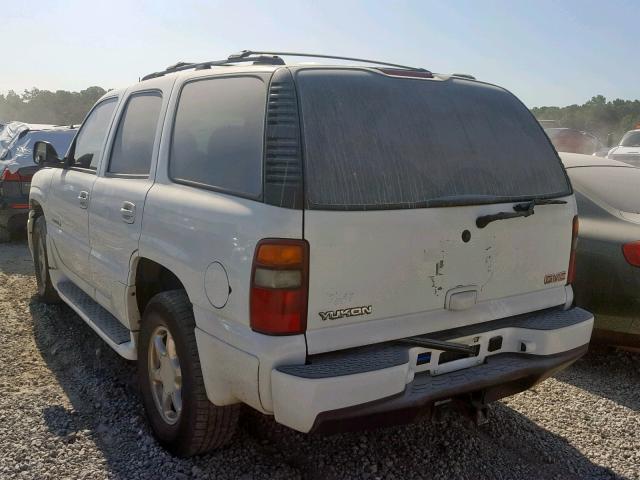 1GKEK63U43J179681 - 2003 GMC YUKON DENA WHITE photo 3