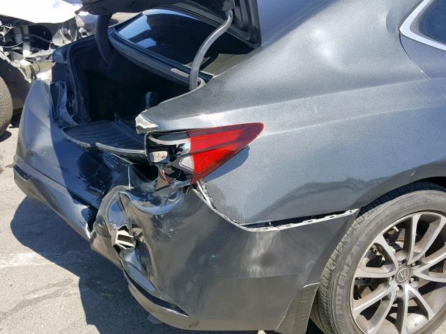 19UUB2F5XGA007764 - 2016 ACURA TLX TECH GRAY photo 9