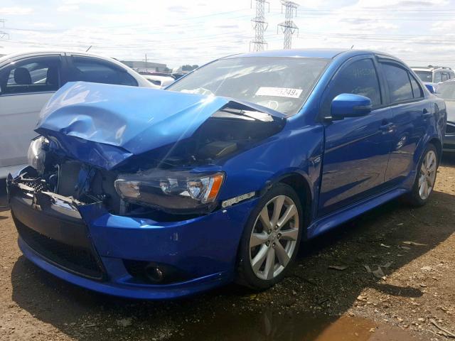 JA32U8FW8FU026384 - 2015 MITSUBISHI LANCER GT BLUE photo 2