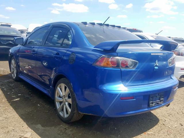 JA32U8FW8FU026384 - 2015 MITSUBISHI LANCER GT BLUE photo 3