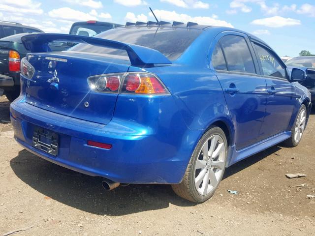 JA32U8FW8FU026384 - 2015 MITSUBISHI LANCER GT BLUE photo 4