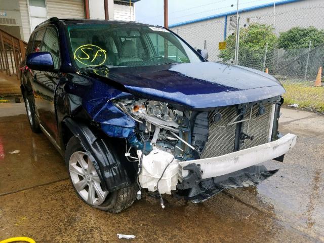 5TDBK3EH6CS147329 - 2012 TOYOTA HIGHLANDER BLUE photo 1