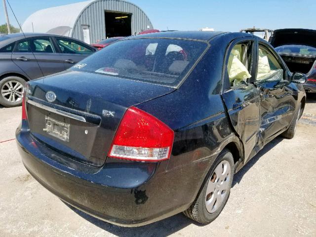 KNAFE121975468441 - 2007 KIA SPECTRA EX BLACK photo 4