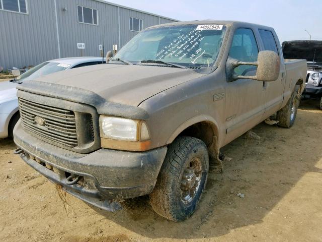 1FTSW31FX2EC25432 - 2002 FORD F350 SRW S GRAY photo 2