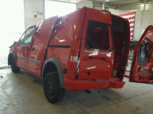 NM0LS7DN0BT066732 - 2011 FORD TRANSIT CO RED photo 3