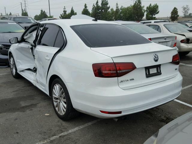 3VWL17AJXGM264096 - 2016 VOLKSWAGEN JETTA SEL WHITE photo 3