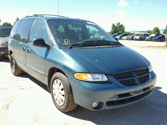 2B4GP45G6YR827927 - 2000 DODGE CARAVAN SE GREEN photo 1