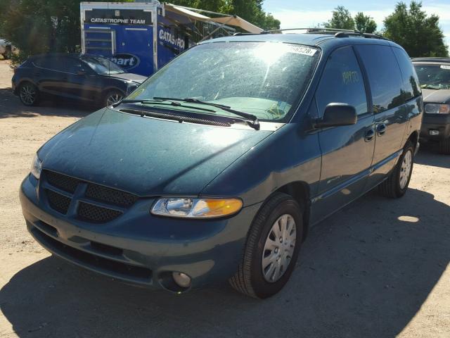 2B4GP45G6YR827927 - 2000 DODGE CARAVAN SE GREEN photo 2