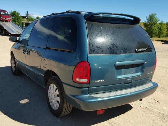 2B4GP45G6YR827927 - 2000 DODGE CARAVAN SE GREEN photo 3