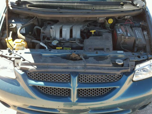 2B4GP45G6YR827927 - 2000 DODGE CARAVAN SE GREEN photo 7