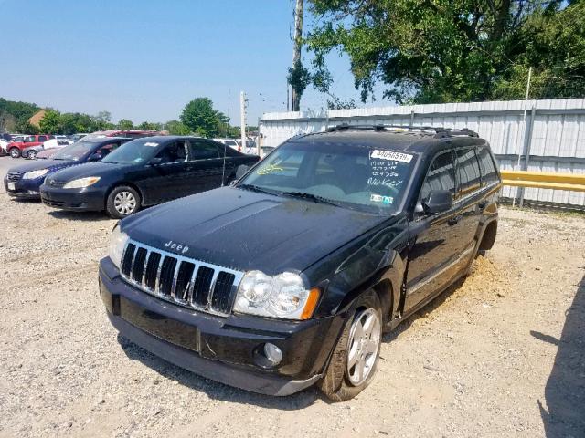 1J4HR58N76C224356 - 2006 JEEP GRAND CHER BLACK photo 2