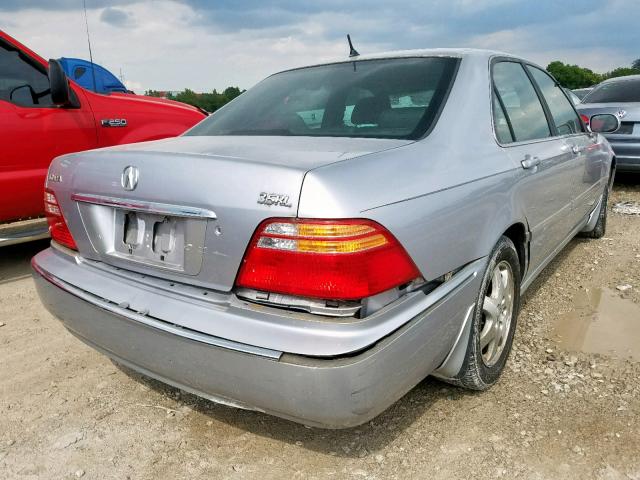 JH4KA96592C000155 - 2002 ACURA 3.5RL SILVER photo 4